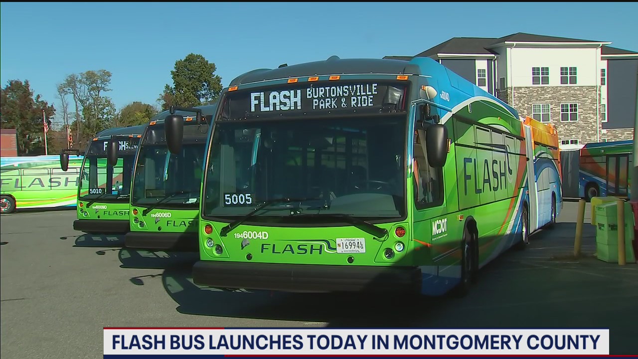 Flash bus service launches in Montgomery County