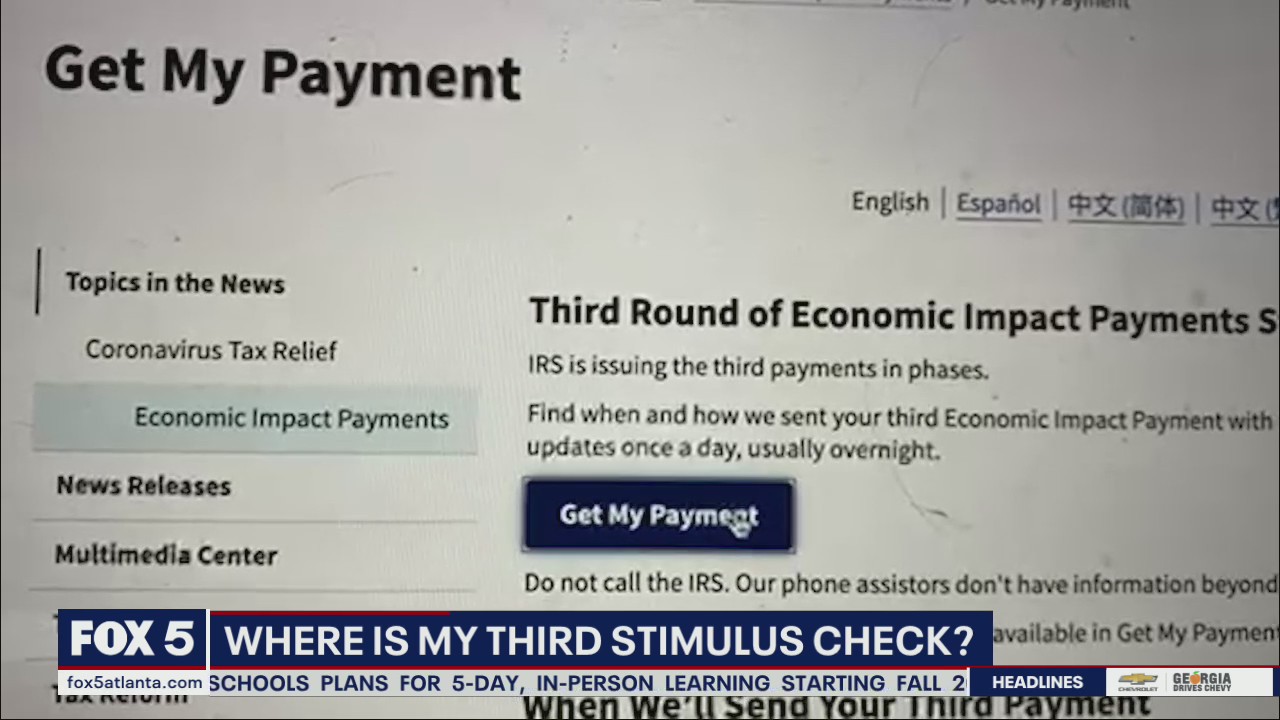 How to track your third COVID-19 stimulus check