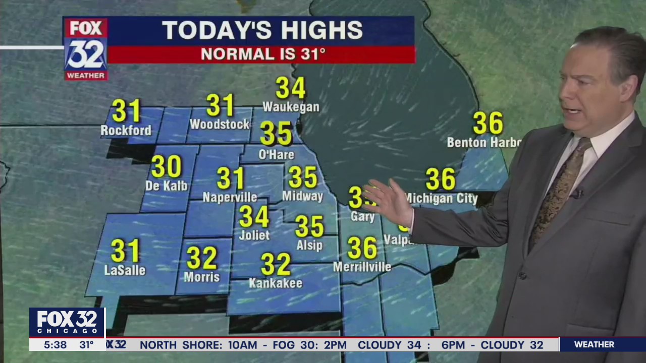 Morning forecast for Chicagoland on Jan. 6th