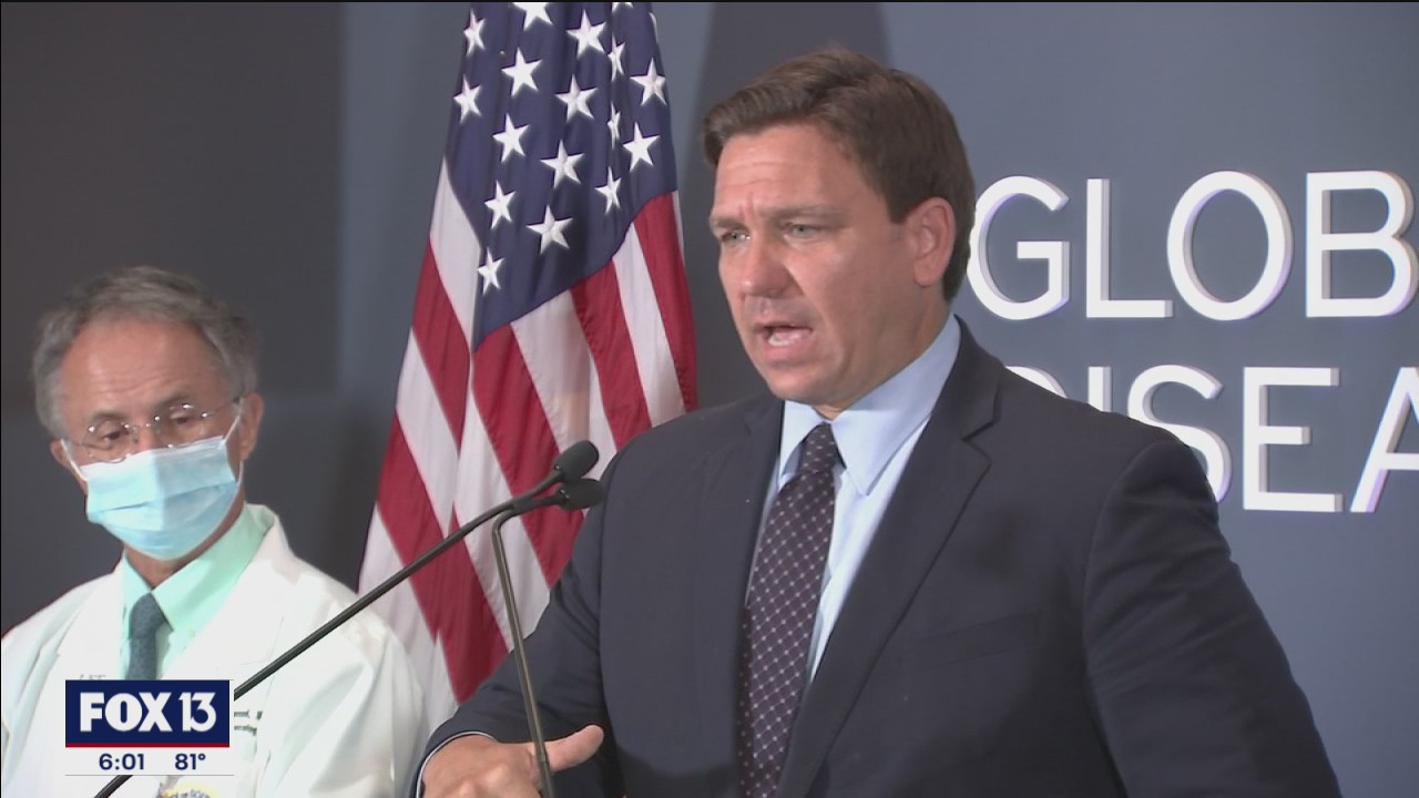 DeSantis promotes antibody treatment at TGH