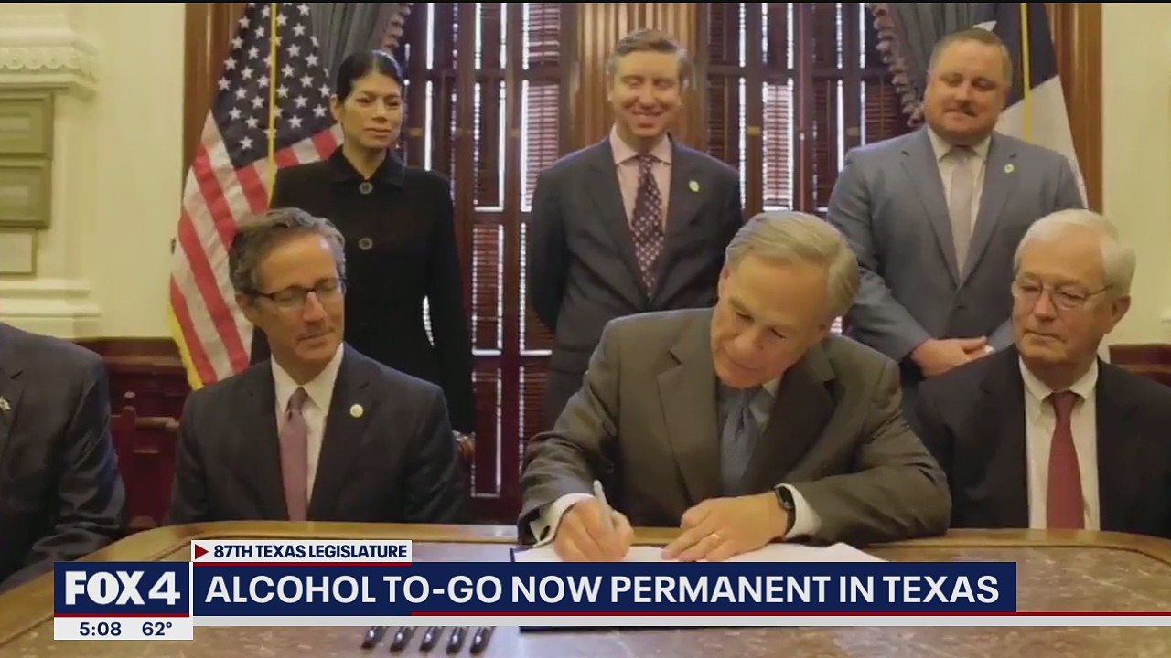 Alcohol-to-go now law in Texas: 'Today is a great day for Texas restaurants'
