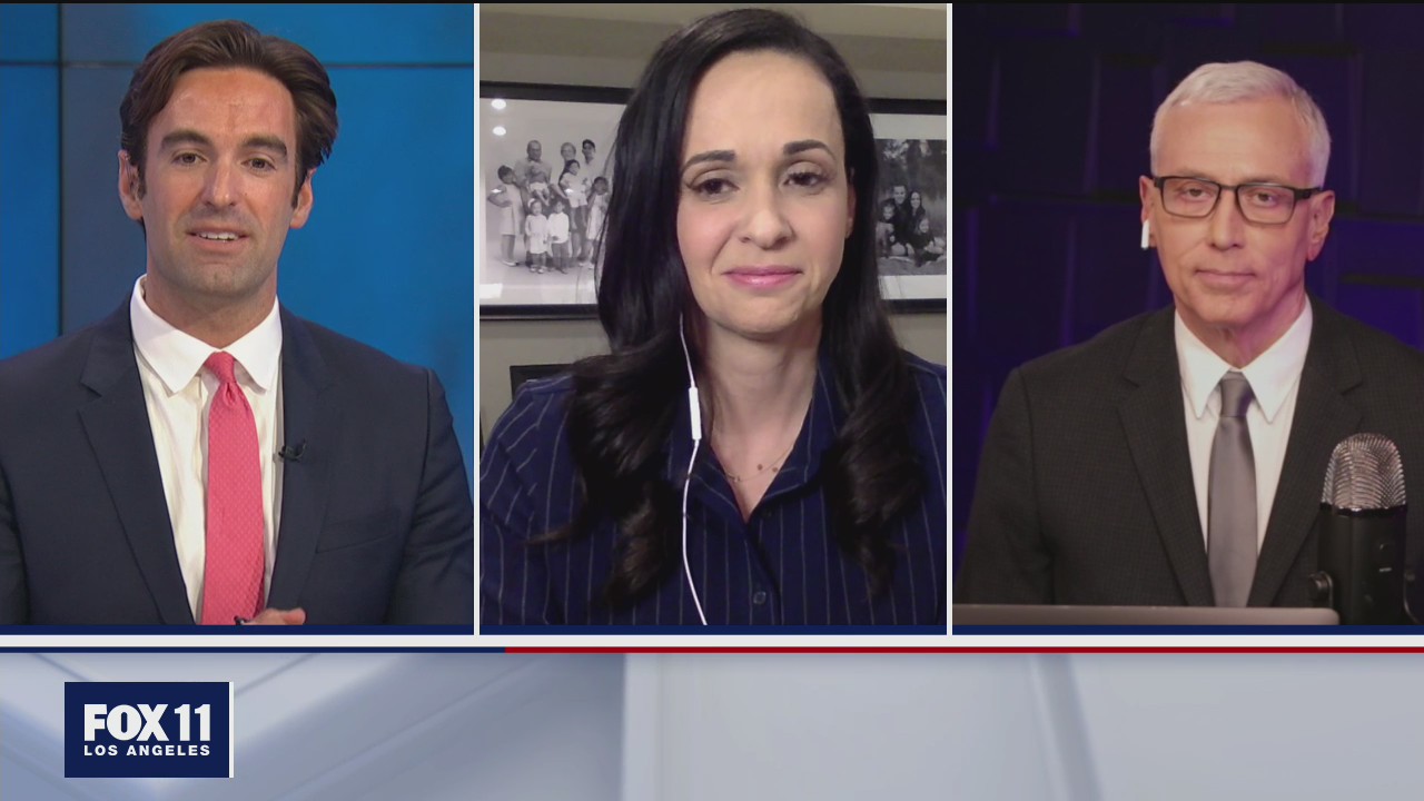 FOX 11's Elex Michaelson and Dr. Drew Pinsky talk with Jessica Millan Patterson