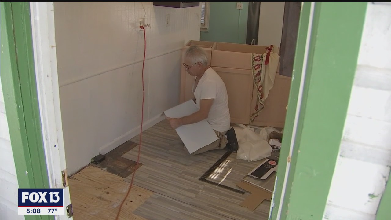 Mobile home park converted to COVID housing