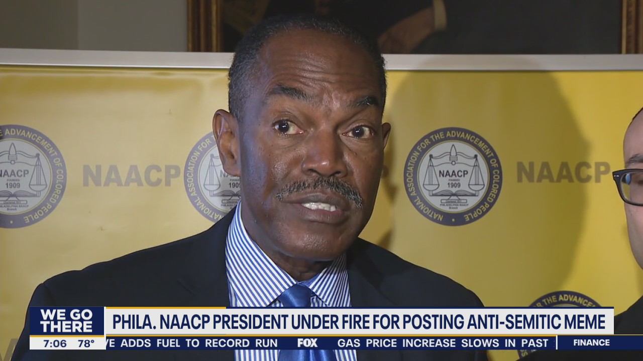 Philadelphia NAACP president facing calls for resignation after sharing anti-Semitic meme