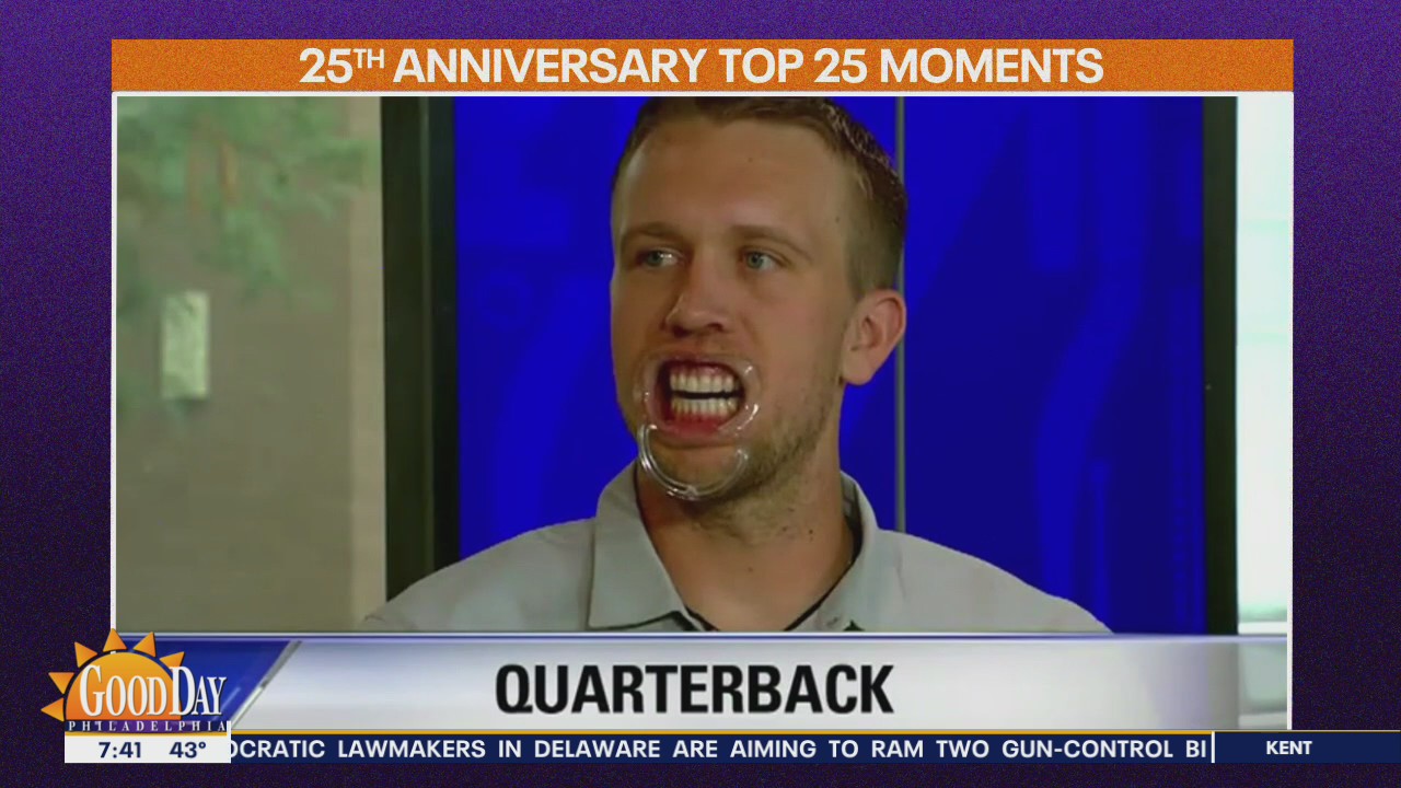 Good Day's Top Moments: Nick Foles plays 'Speak Out' on set