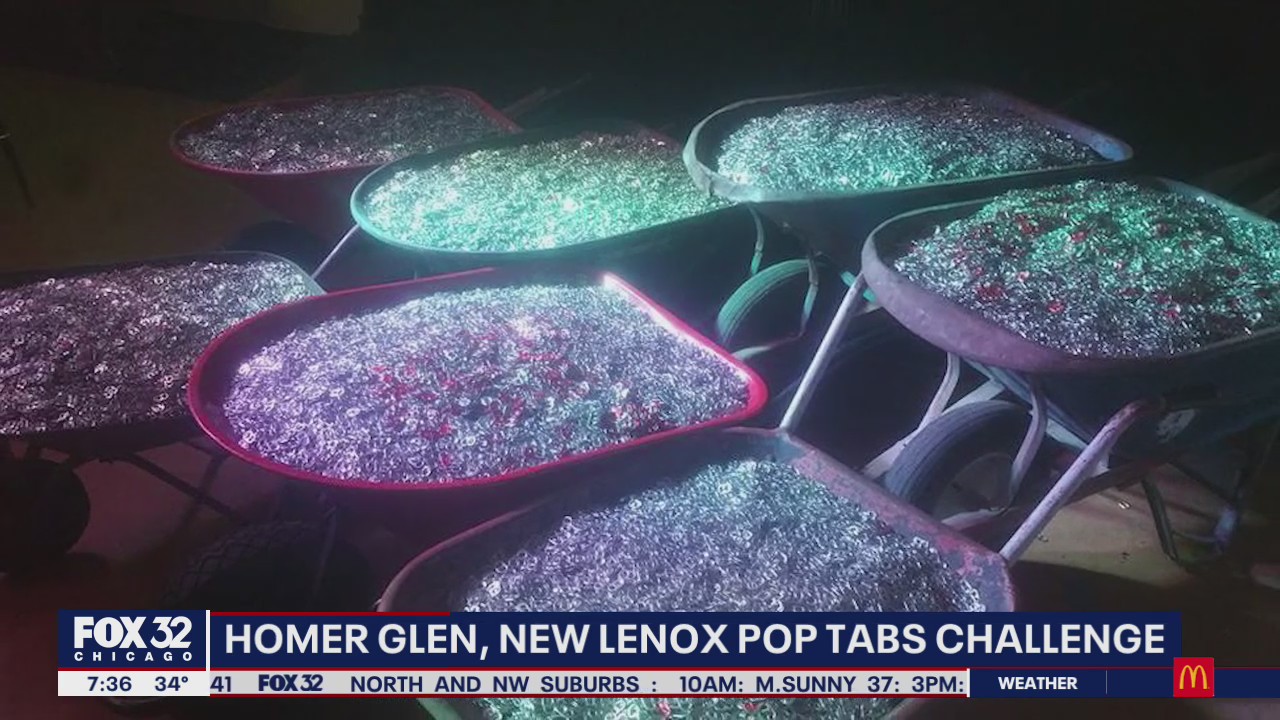 Homer Glen, New Lenox compete in friendly wager over pop tabs