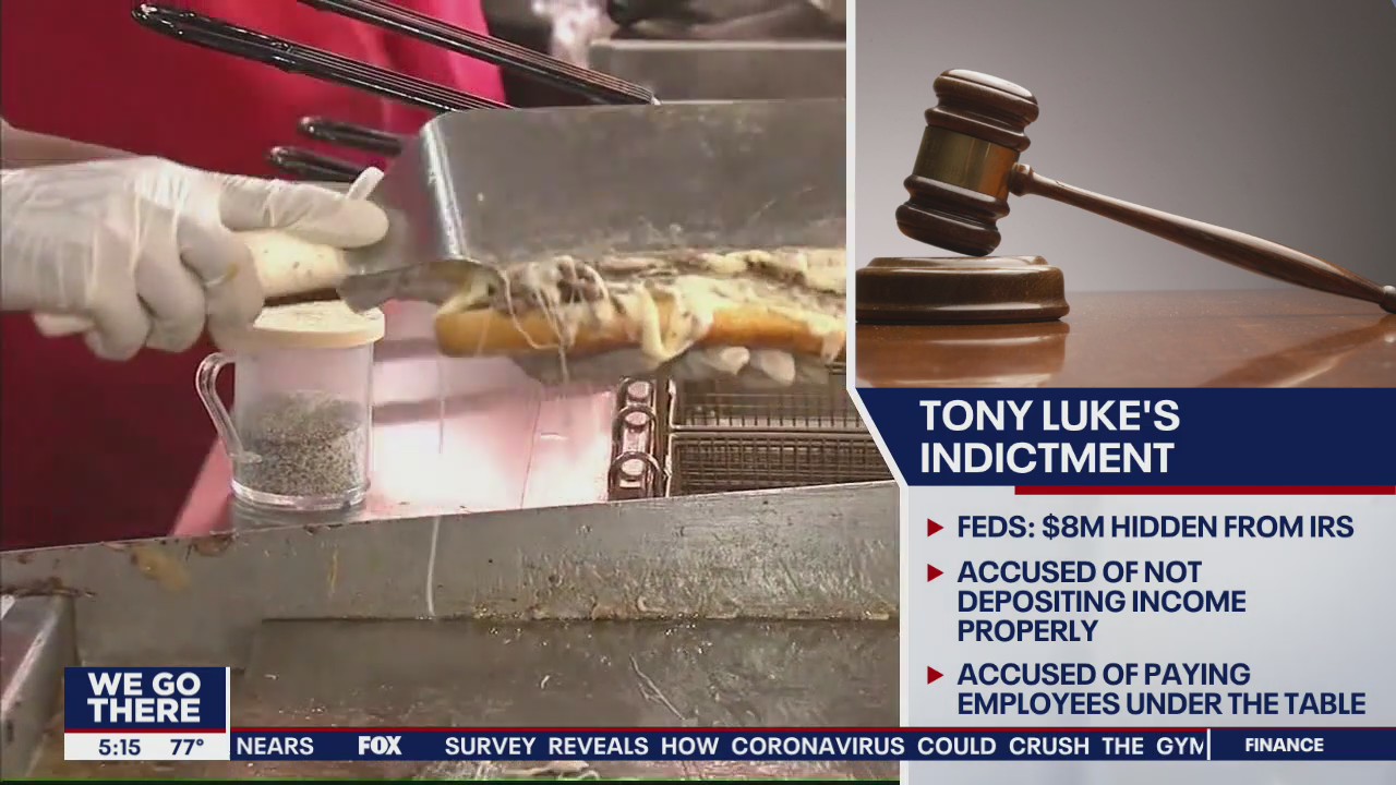 Tony Luke Sr., son Nicholas, indicted on federal tax fraud charges