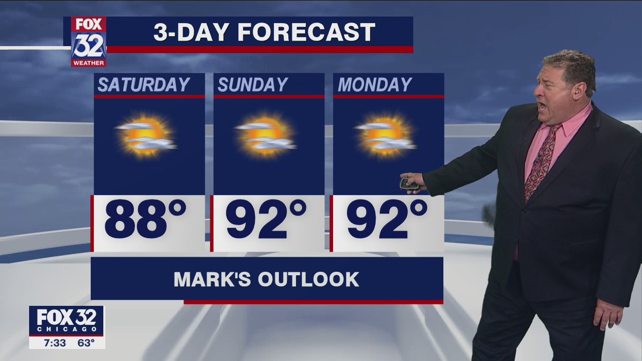 Saturday morning forecast for Chicagoland on July 3