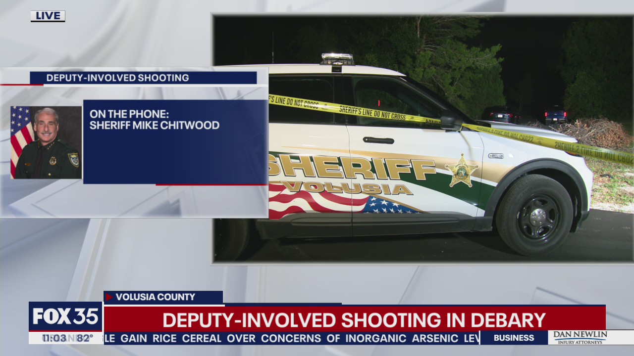 1 person injured in shooting involving Volusia County deputy