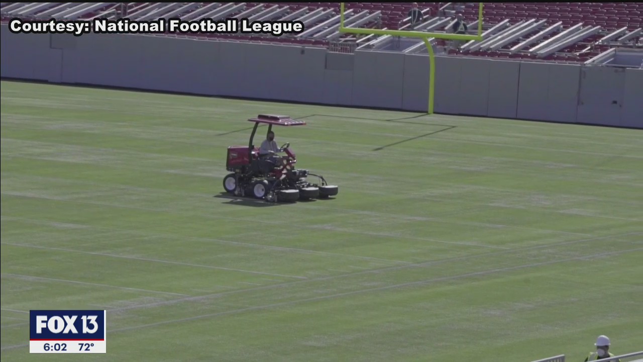 Gameday preps underway at Ray J