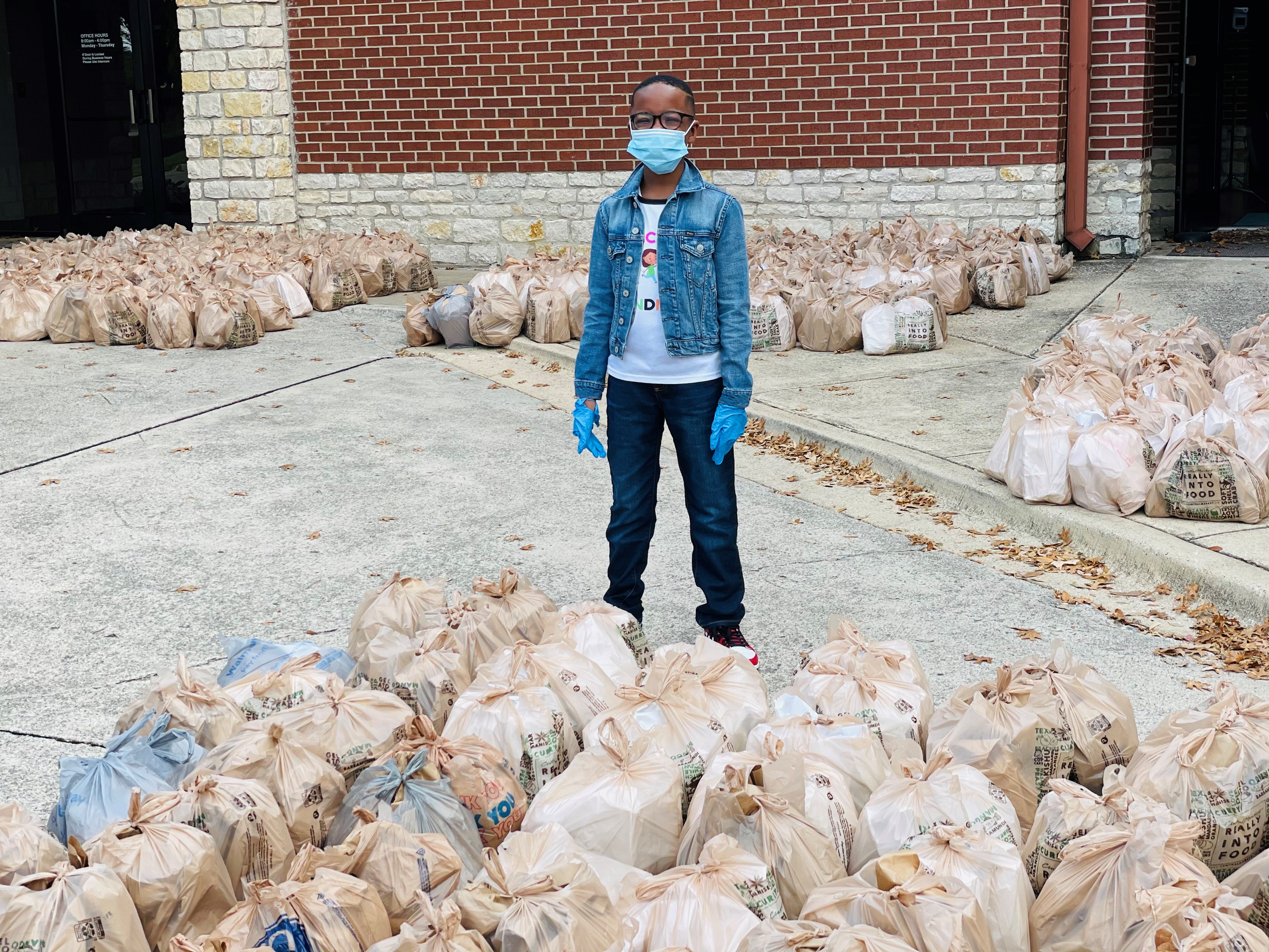 Orion Jean races to feed families for Thanksigiving holiday