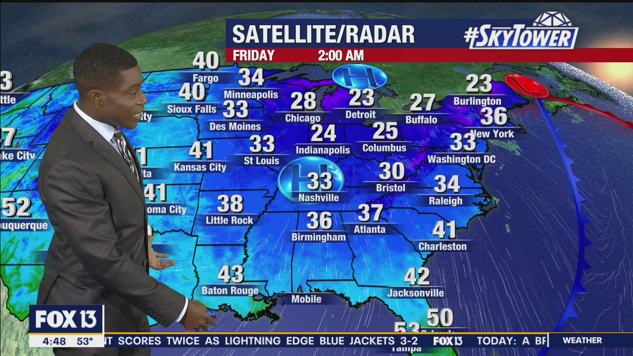Friday morning forecast