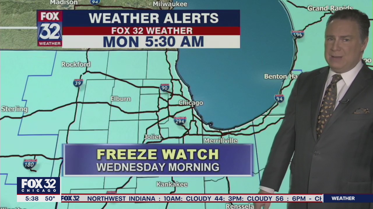 Morning forecast for Chicagoland on April 19th