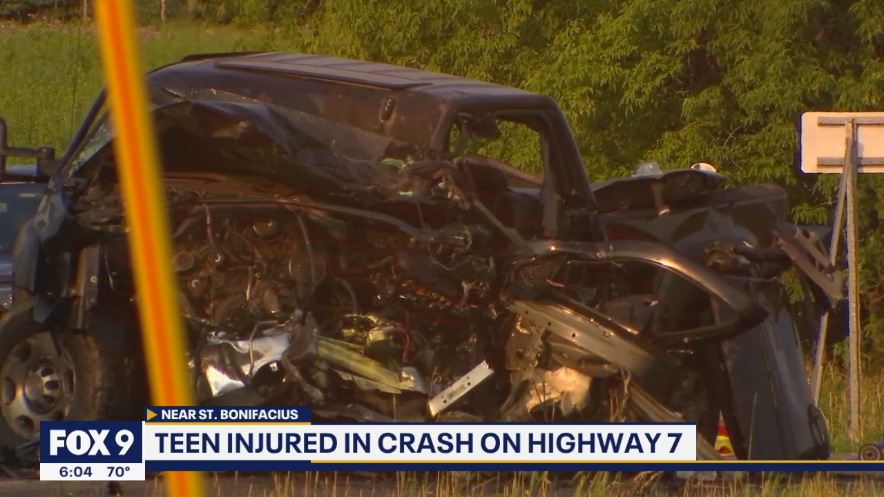3 teens injured in crash on Hwy. 7 near St. Bonifacius