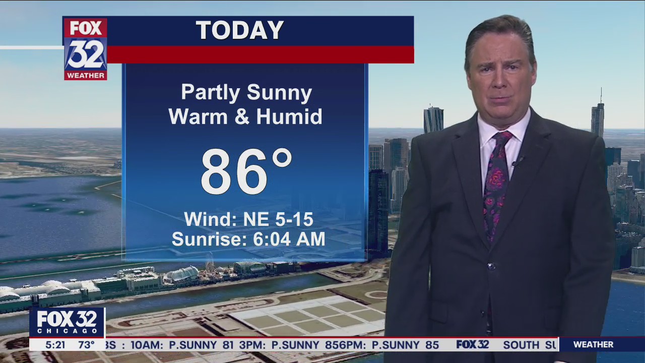 Morning forecast for Chicagoland on Aug. 19th