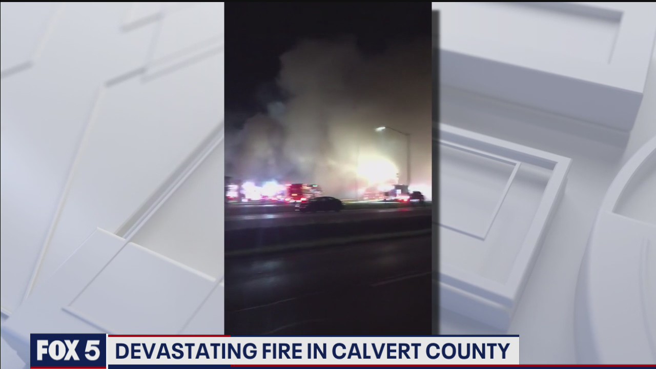 Devastating fire in Calvert County