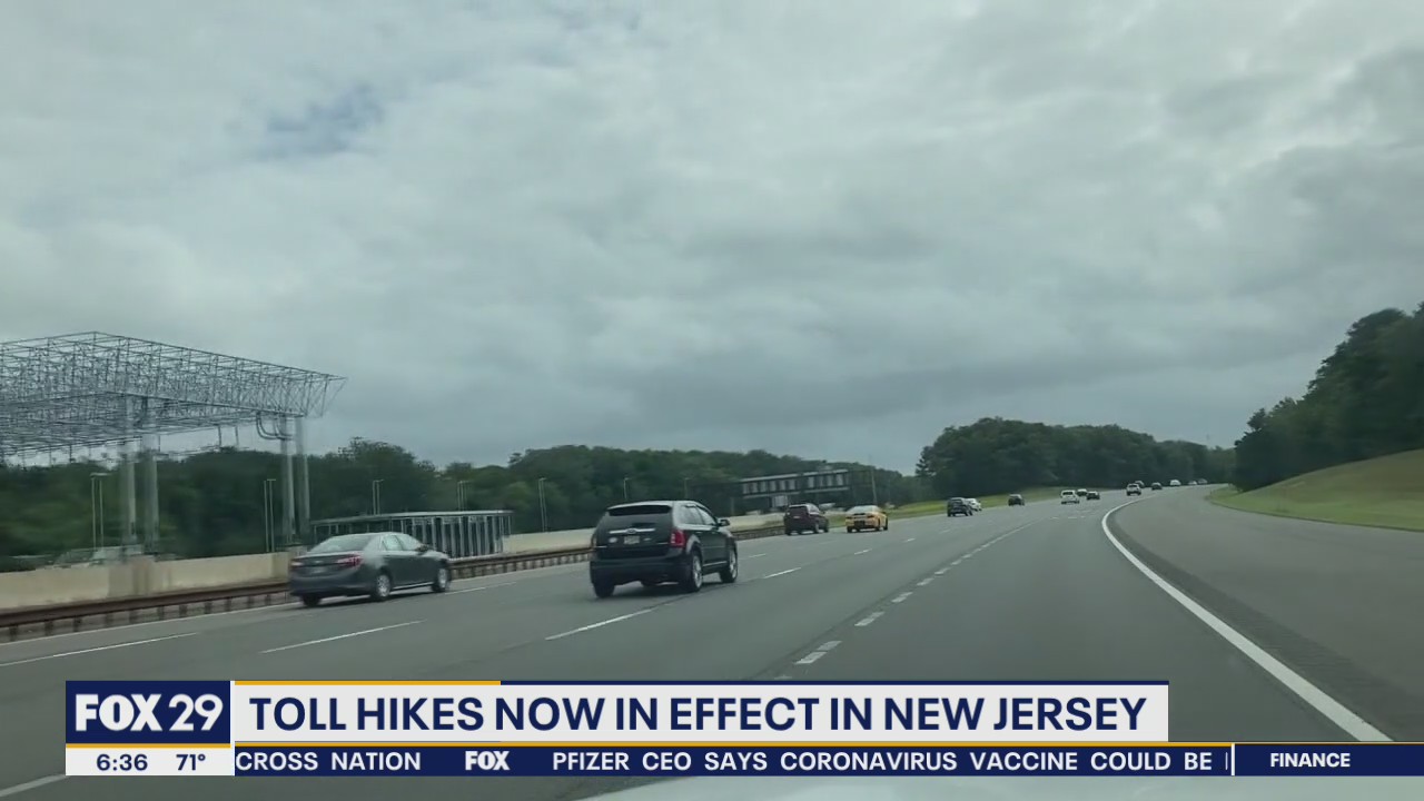 Toll hikes go into effect in New Jersey