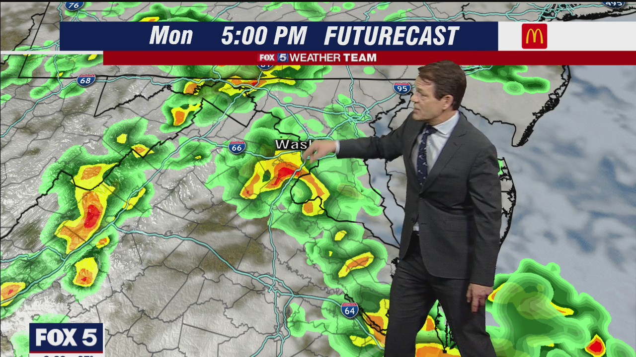 FOX 5 Weather forecast for Monday, May 3