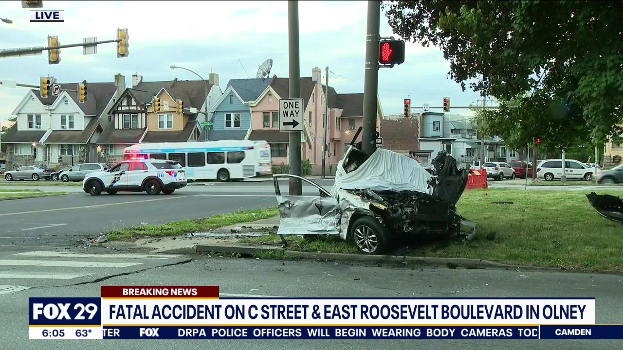1 killed, 2 hurt in violent crash on Roosevelt Boulevard in Olney