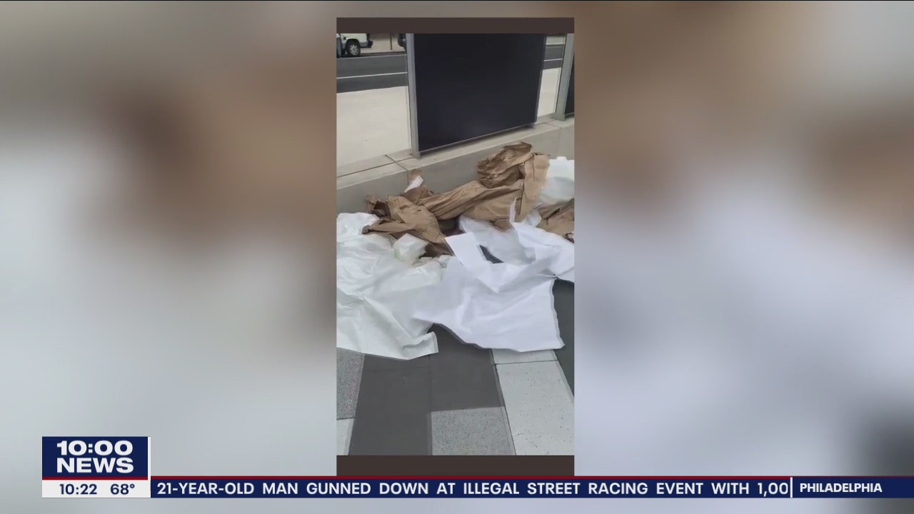 Video shows plaza at Holocaust Memorial filled with trash