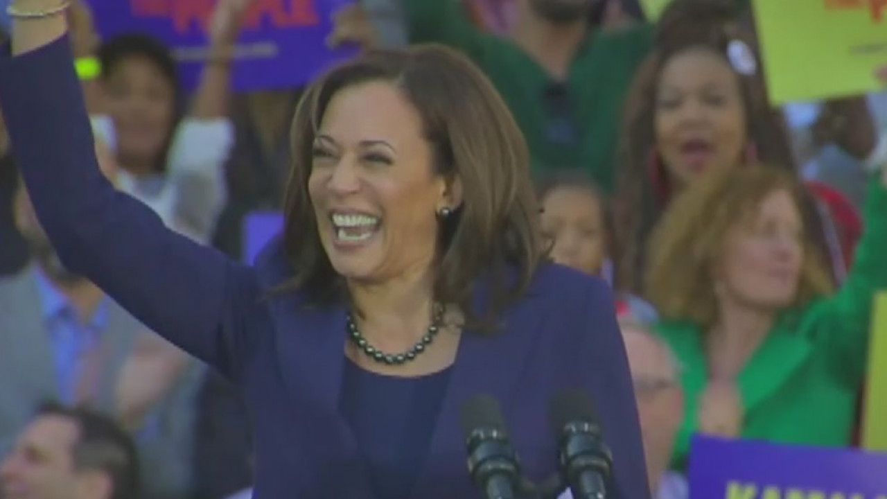 Kamala Harris breaks through
