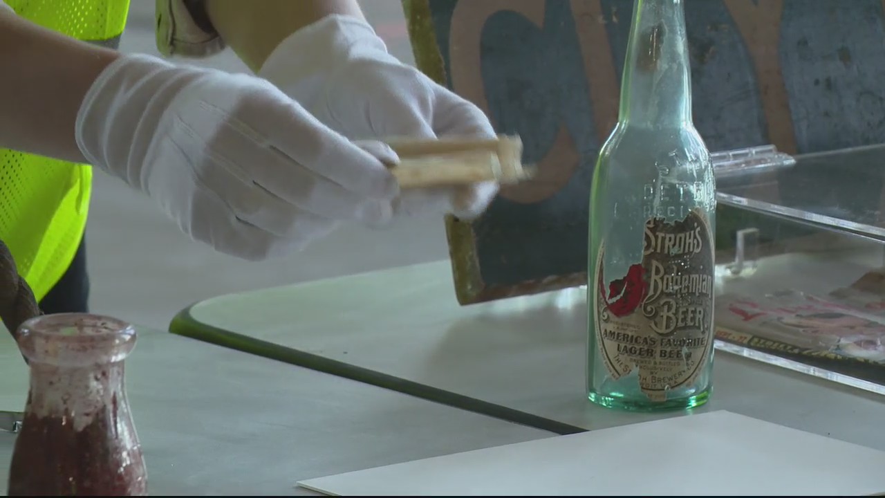 Crews restoring Michigan Central Station uncover bottle with note from 1913