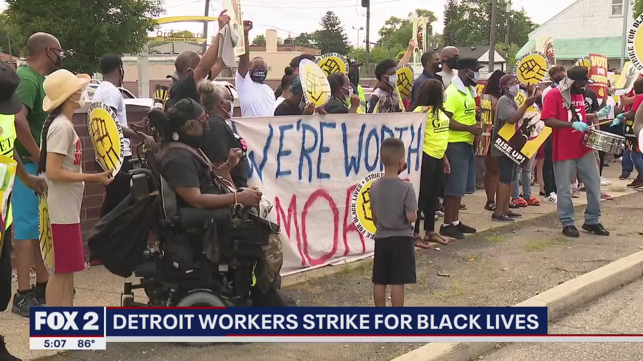 Fight for 15 joins with Black Lives Matter march