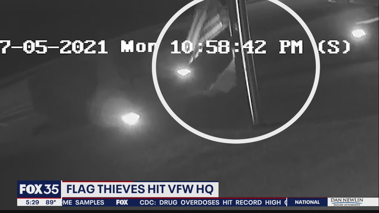 People caught on camera stealing flag from VFW headquarters in Ocala