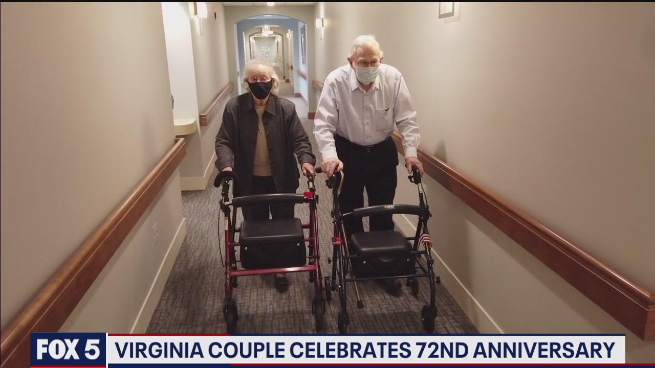 Virginia couple celebrates 72nd anniversary