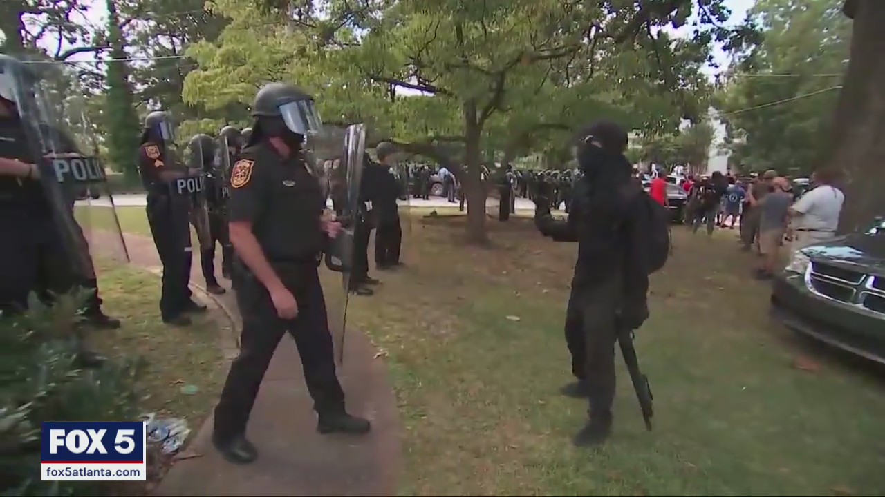 Protesters clash at Stone Mountain park