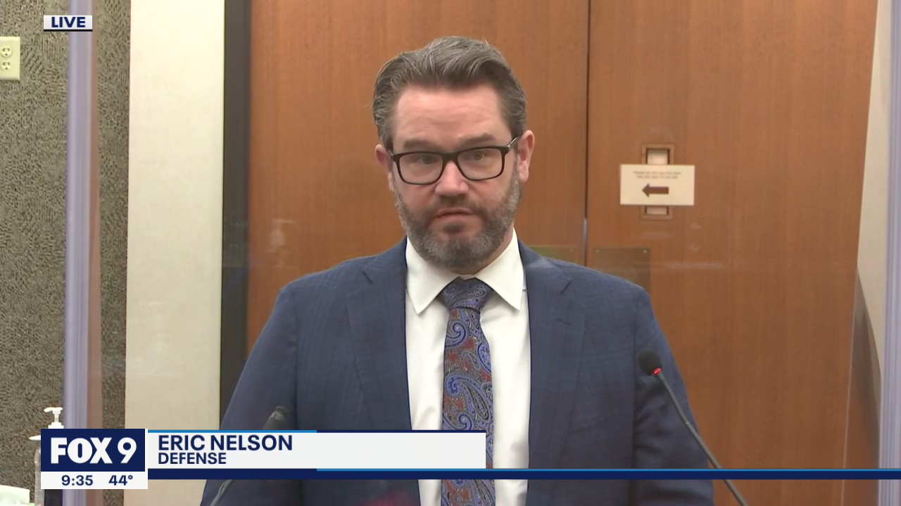 Defense attorney Eric Nelson motions to sequester jury after events in Brooklyn Center