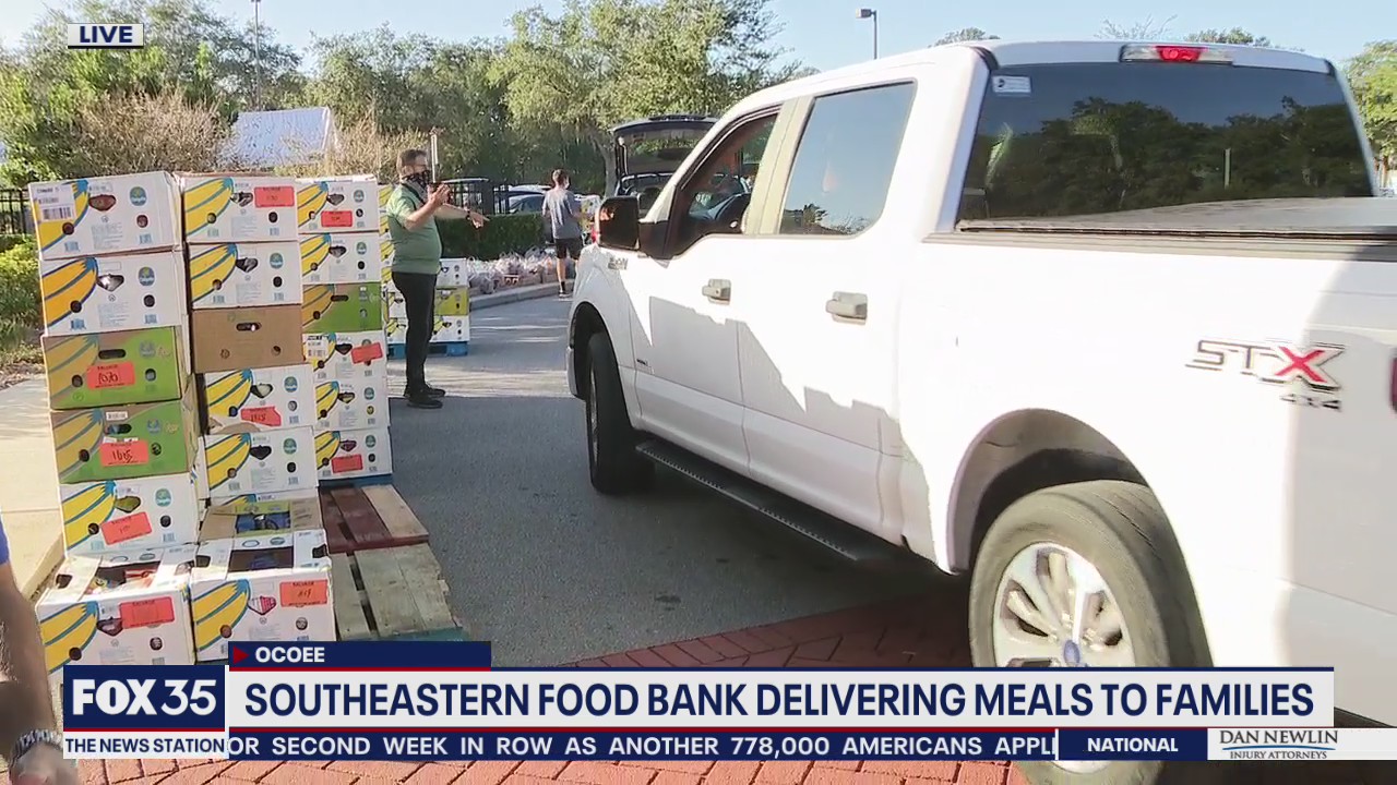 Food bank delivering meals to needy