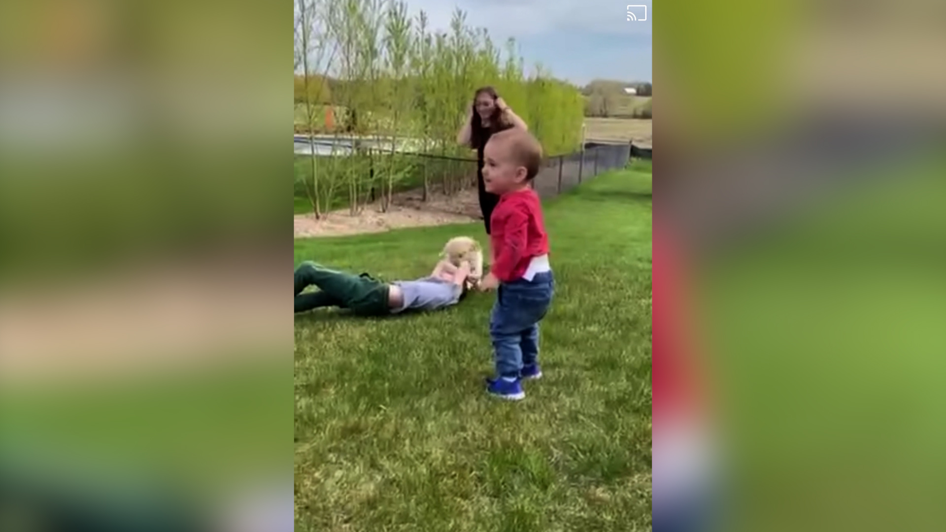 Boy with prosthetic leg meets puppy missing paw