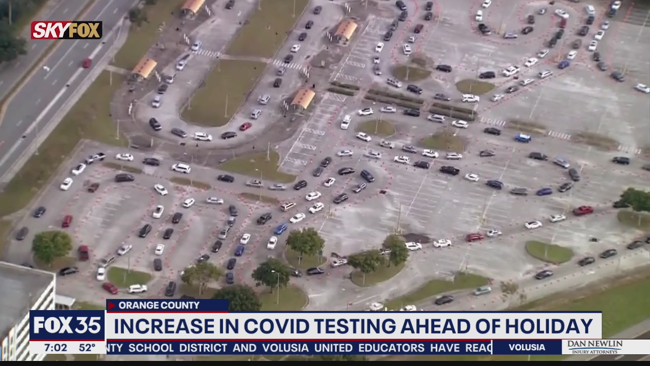 Central Florida sees increase in COVID-19 testing ahead of holiday