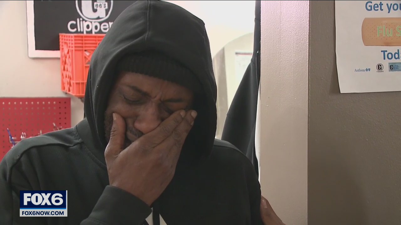 Emotional reaction to Chauvin verdict from Milwaukee barbershop