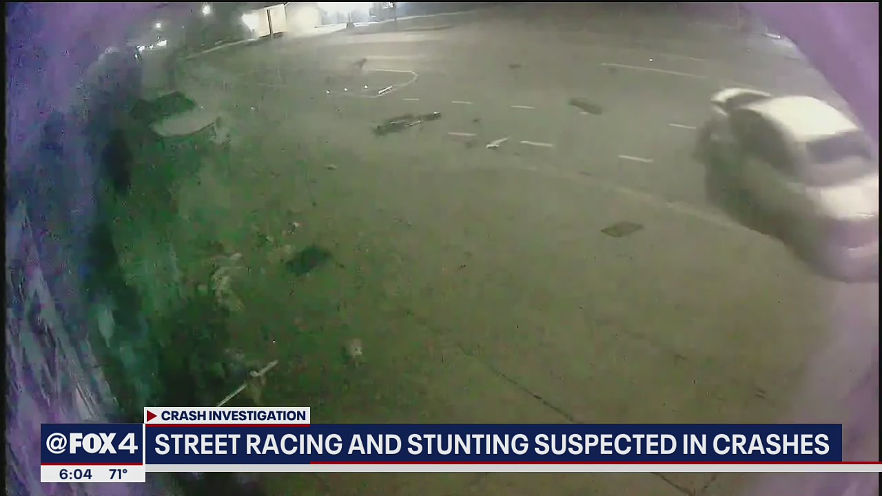 Street racing suspected in weekend crashes into Fort Worth businesses