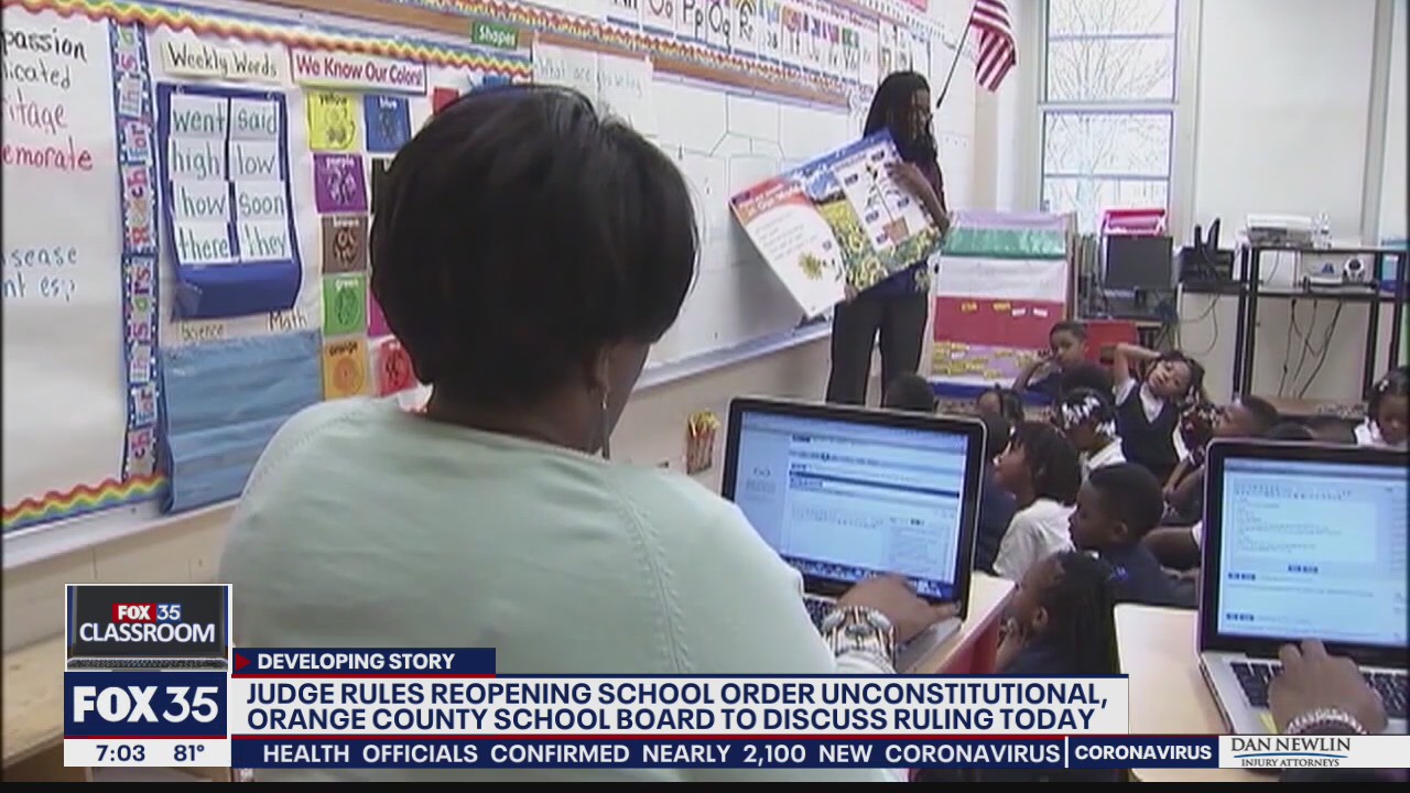 Florida's order to reopen schools for in-person learning is unconstitutional, judge rules