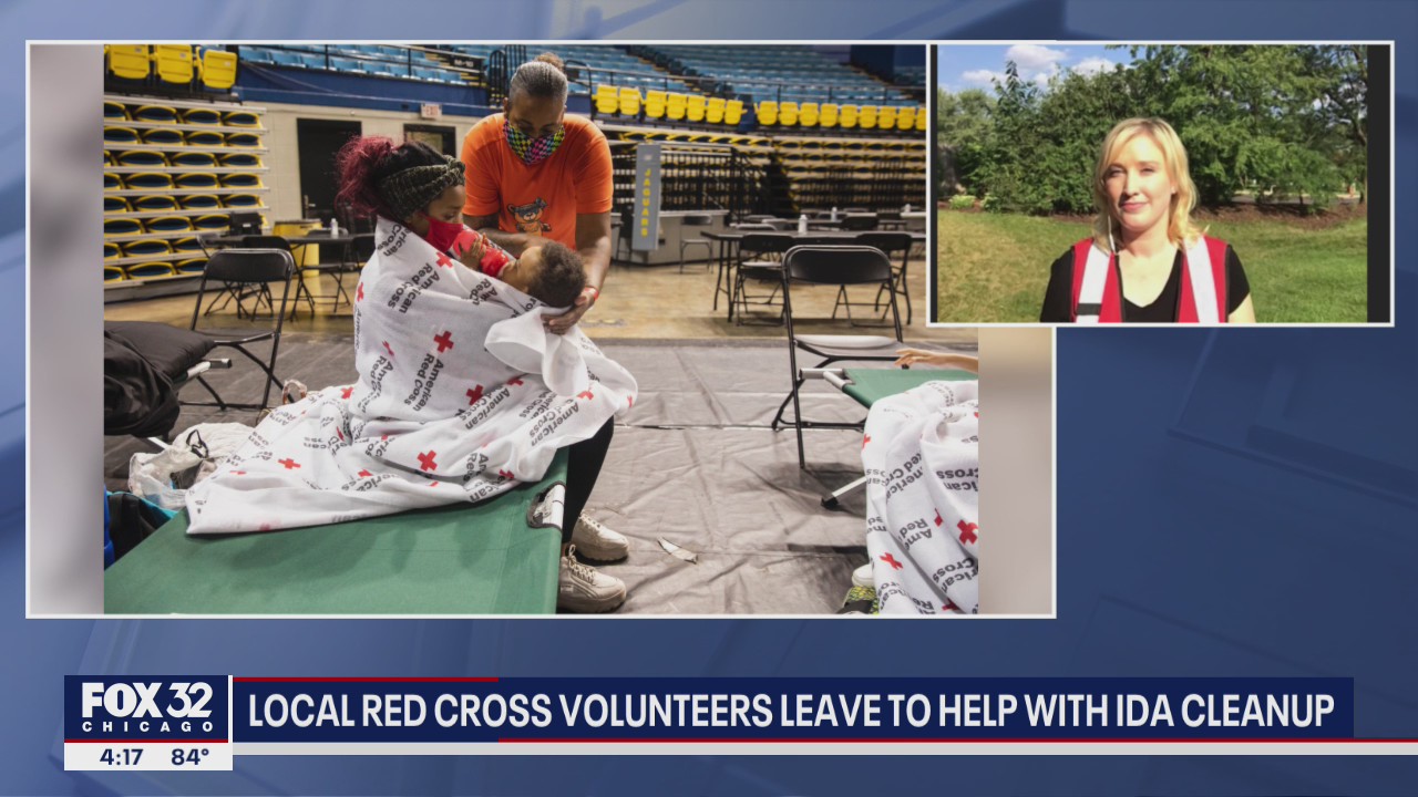 Chicago area Red Cross volunteers helping with Hurricane Ida cleanup