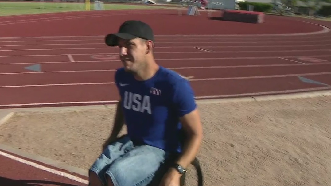 Athletes compete in various events, including swimming and track at Desert Challenge Games