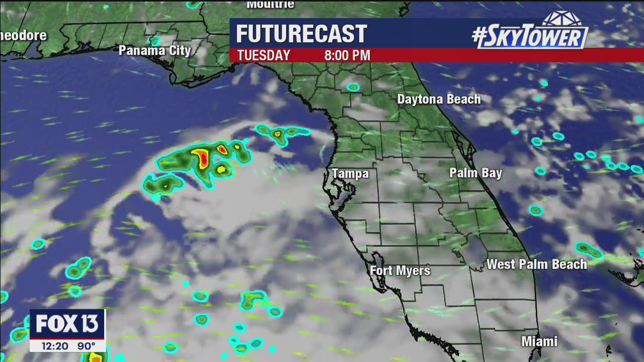 Tuesday afternoon weathercast