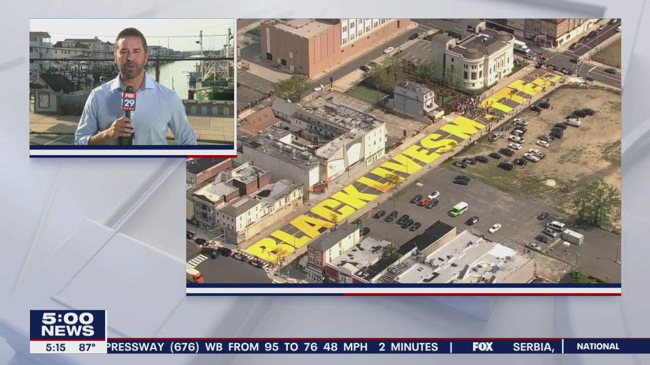 'Black Lives Matter' painted on Atlantic City's MLK Blvd, not Boardwalk
