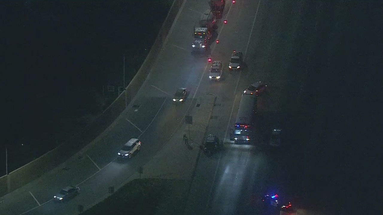 Pedestrian dies after being hit by sheriff's department bus