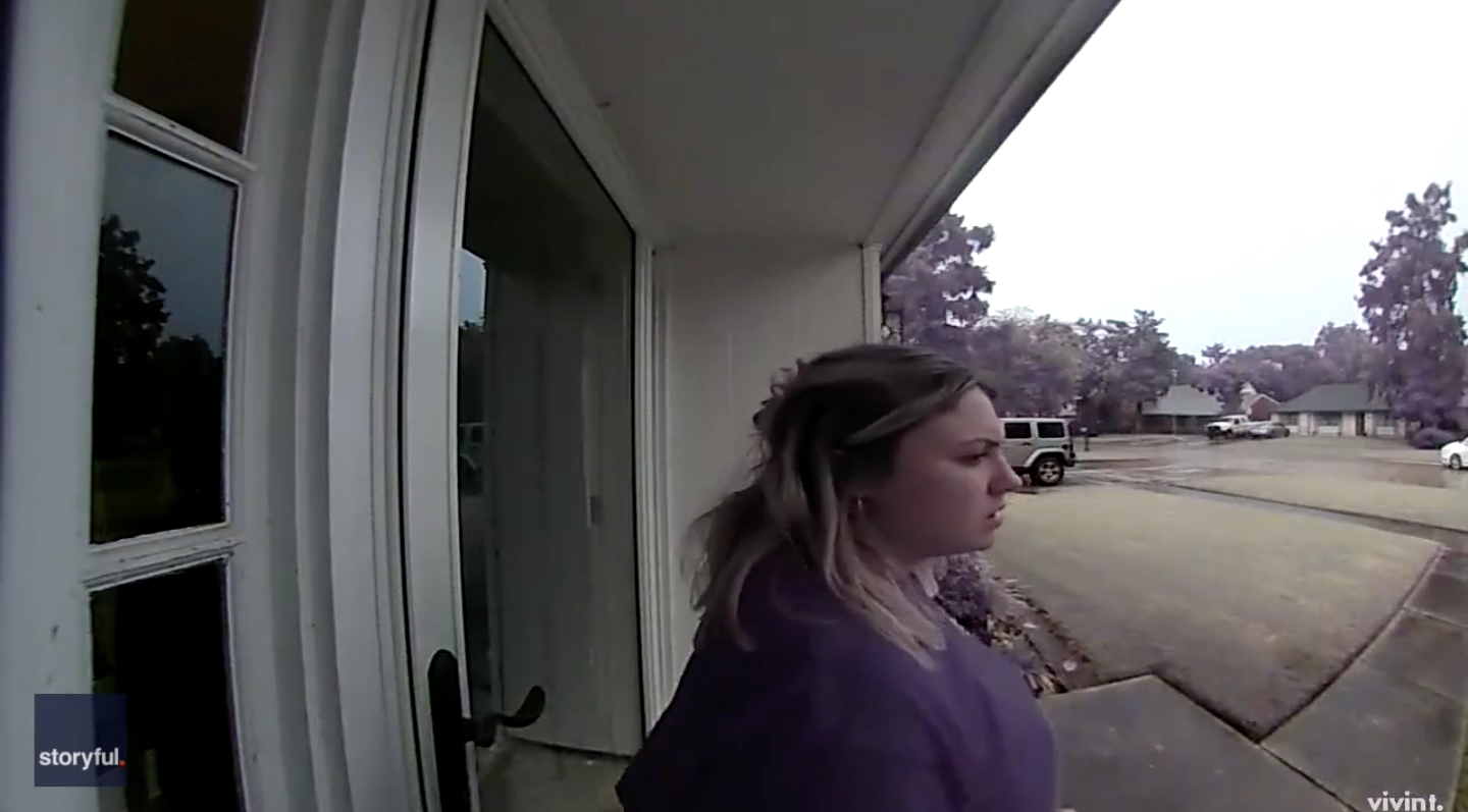 Debris from lightning strike narrowly misses bystander in Louisiana