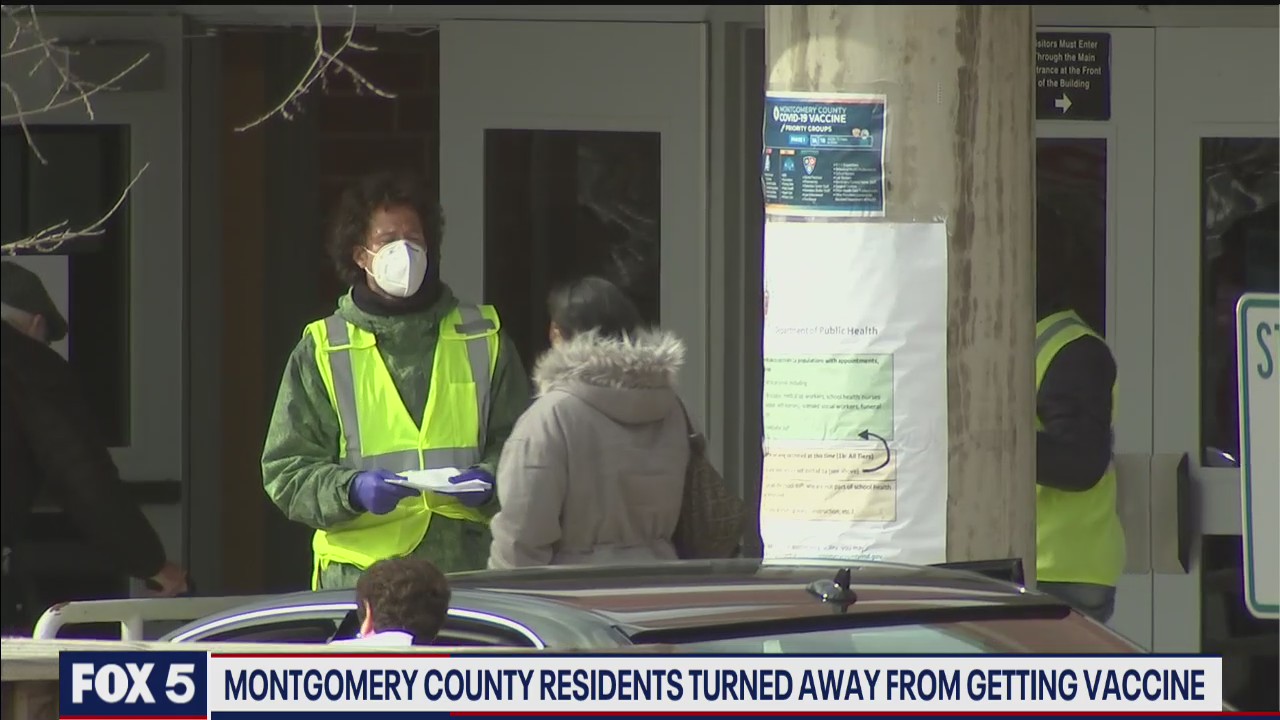 Montgomery County residents turned away from getting vaccine