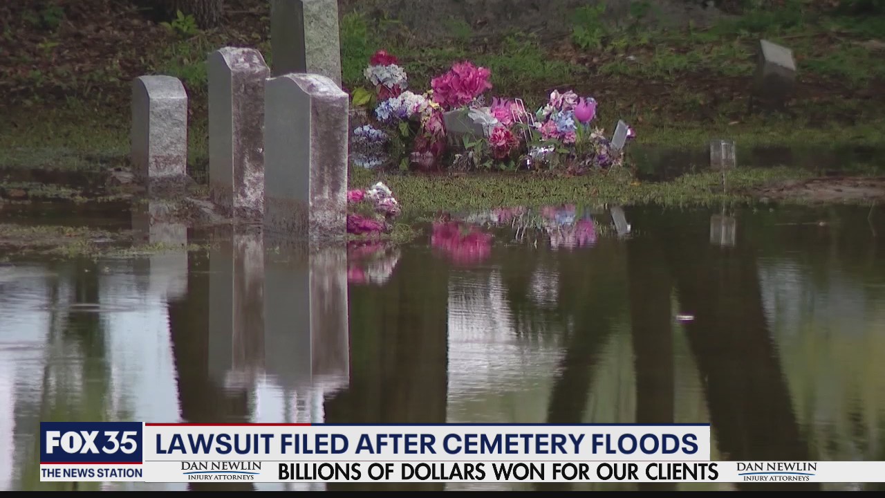 Lawsuit filed after cemetery floods
