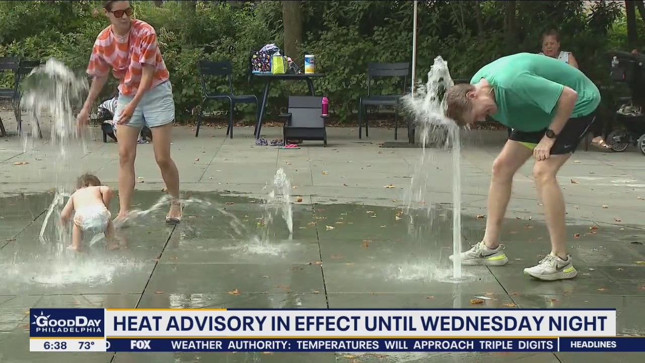 Heat advisory in effect until Wednesday night