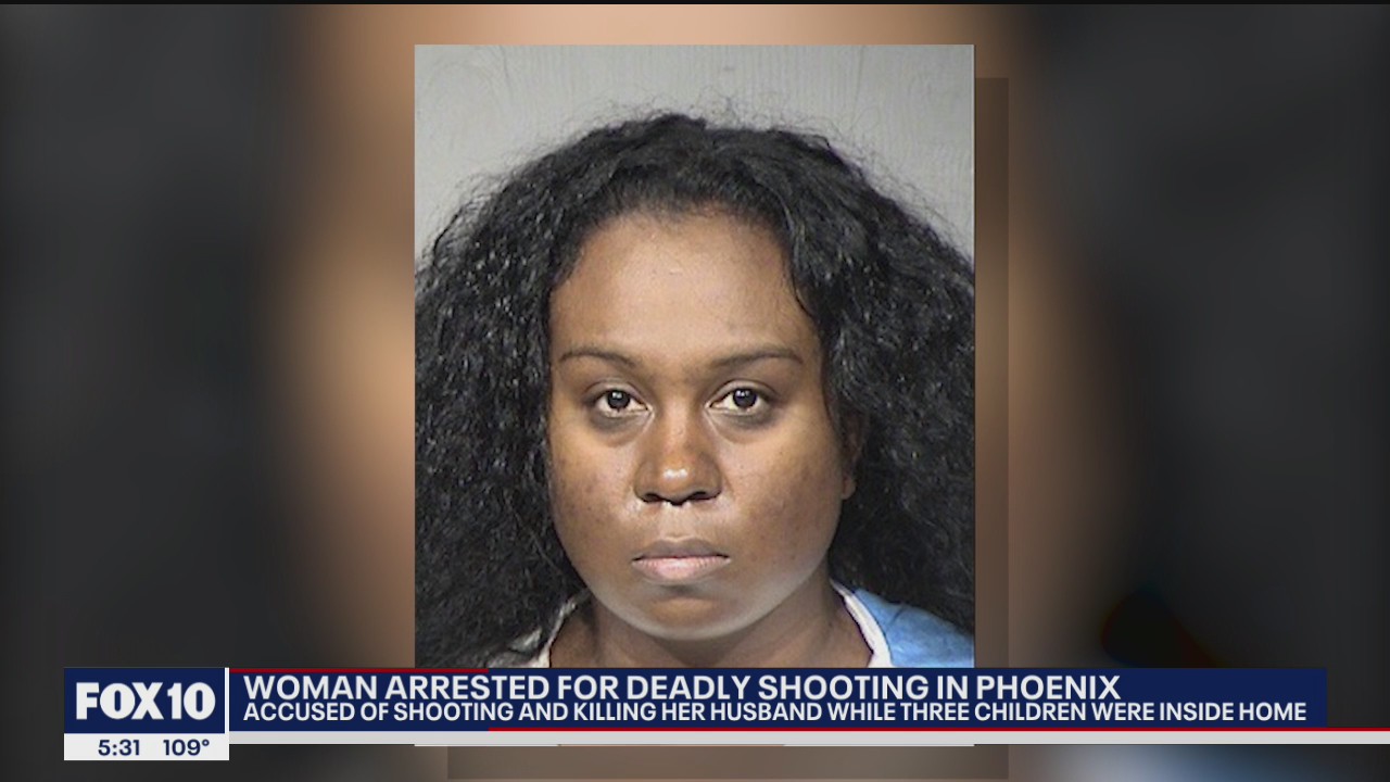 Woman arrested, accused of fatally shooting husband in West Phoenix
