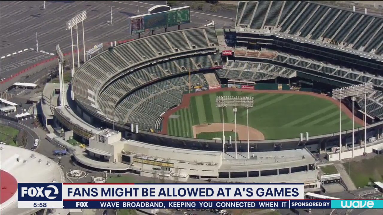 Fans might be allowed at A's games