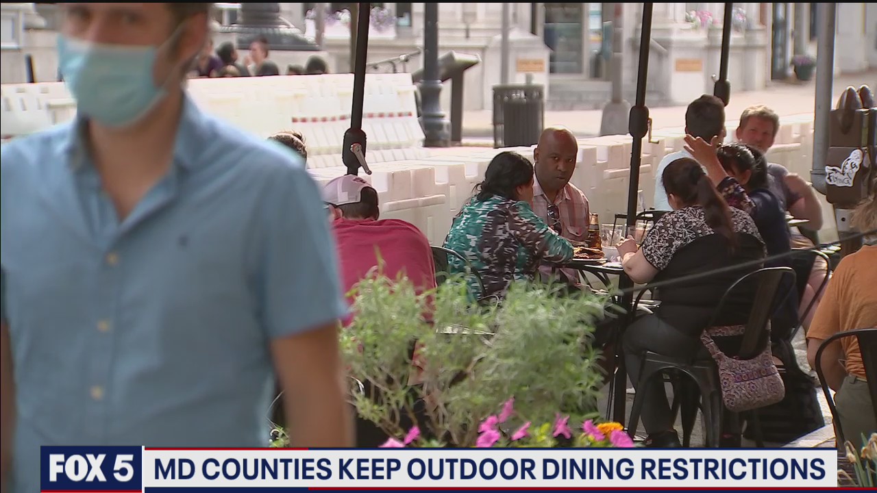 Some Maryland counties keep outdoor dining restrictions