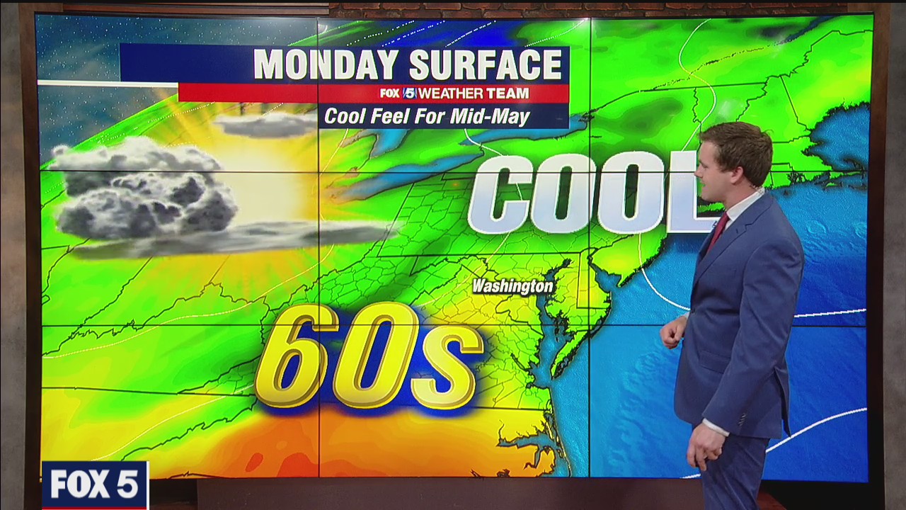 FOX 5 Weather forecast for Monday, May 10
